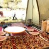 秋冬キャンプのお座敷スタイルの作り方。ラグやシートの重ね方、ラグの種類いろいろ。
