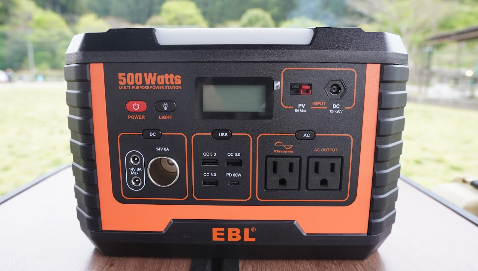 EBLのポータブル電源500Wをキャンプで使ってみたレビュー【PR 